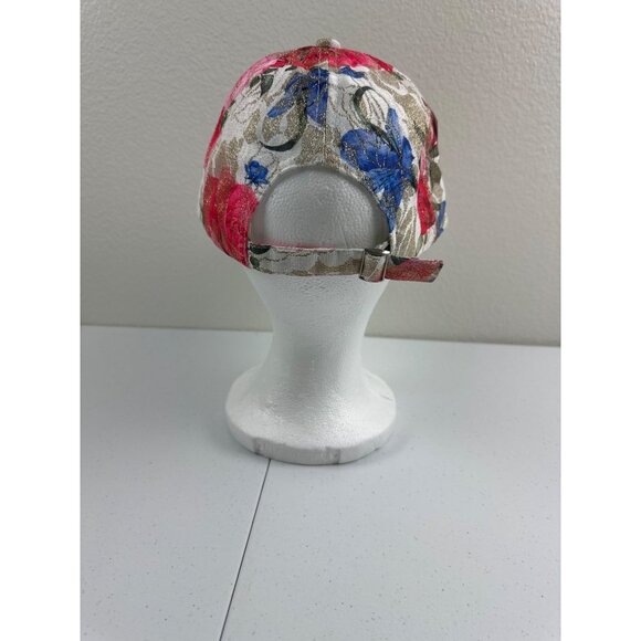 Embellished "DIVA" Floral Baseball Cap With Rhinestones - Picture 5 of 8